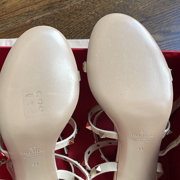 Valentino white rockstud Heeled sandals - Picture 5 of 6